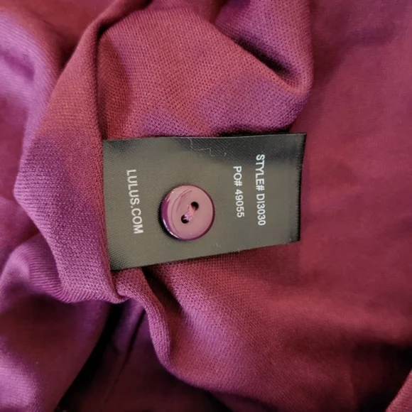 NWT Lulus Backless Lace Skater Dress Plum Small - Picture 5 of 8